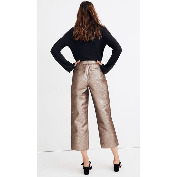 NWT MADEWELL JEANS PANTS 26 ROSEGOLD HOLIDAYS FESTIVE PREPPY CHRISTMAS - Picture 2 of 14